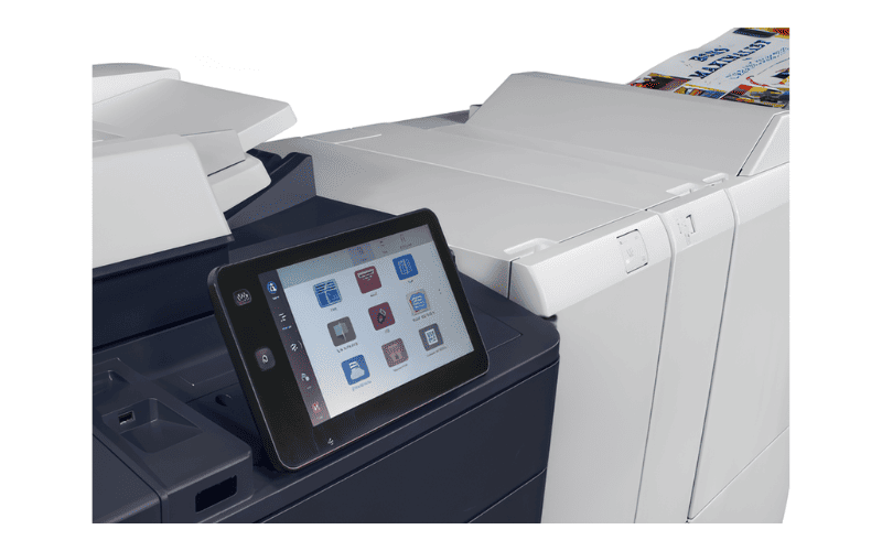 Accessoires aan de rechterkant van de Xerox® PrimeLink® C9200 Serie Printer Accessoires aan de rechterkant van de Xerox® PrimeLink® C9200 Serie Printer
