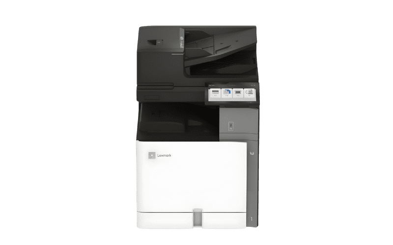 Imprimante multifonction Lexmark CX833 vue de face
